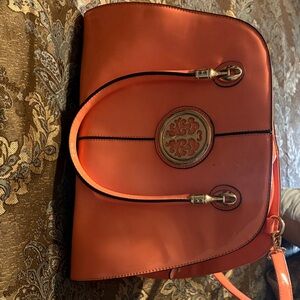 Elegant Orange Women's Satchel